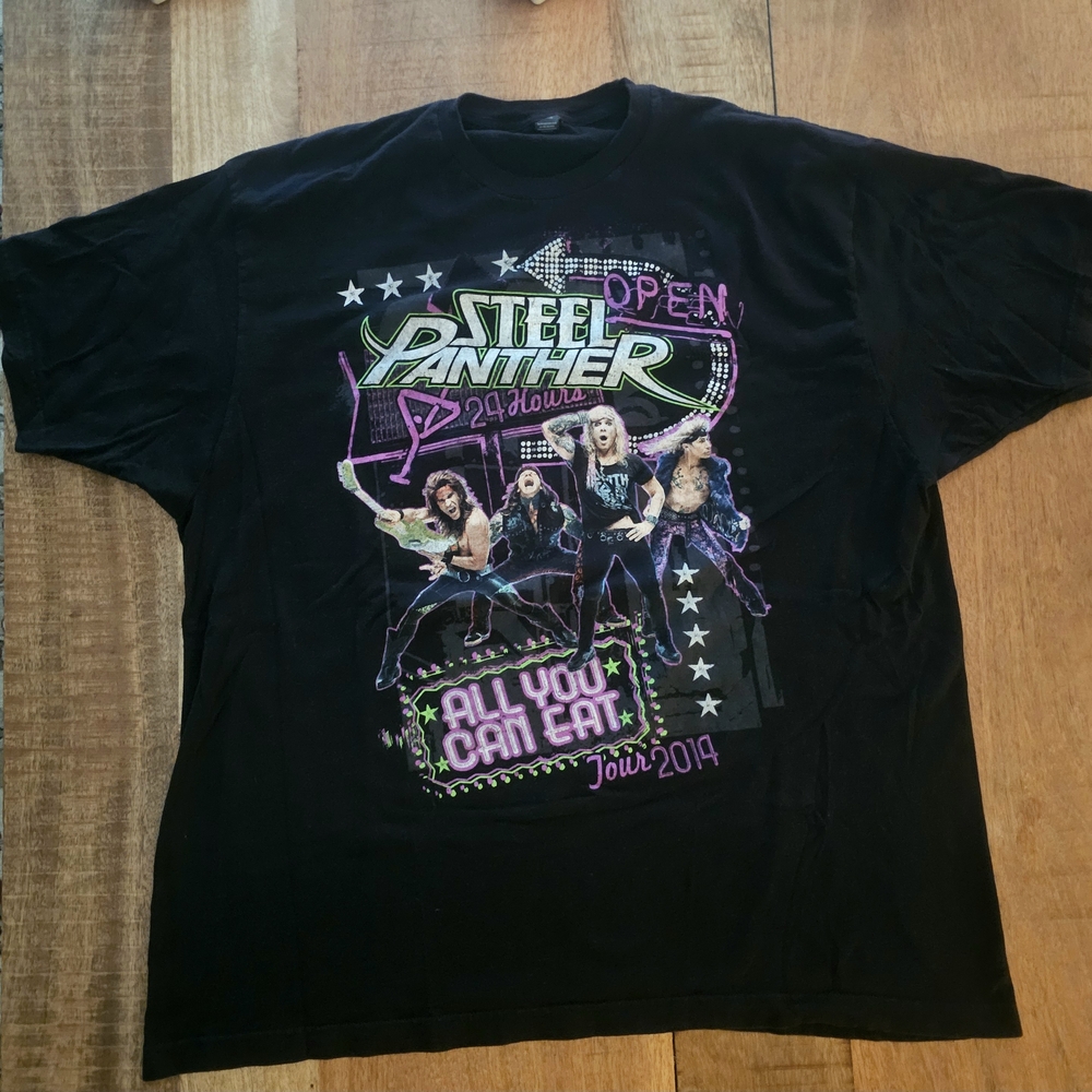 Steel Panther Tour 2014 Black T-Shirt
